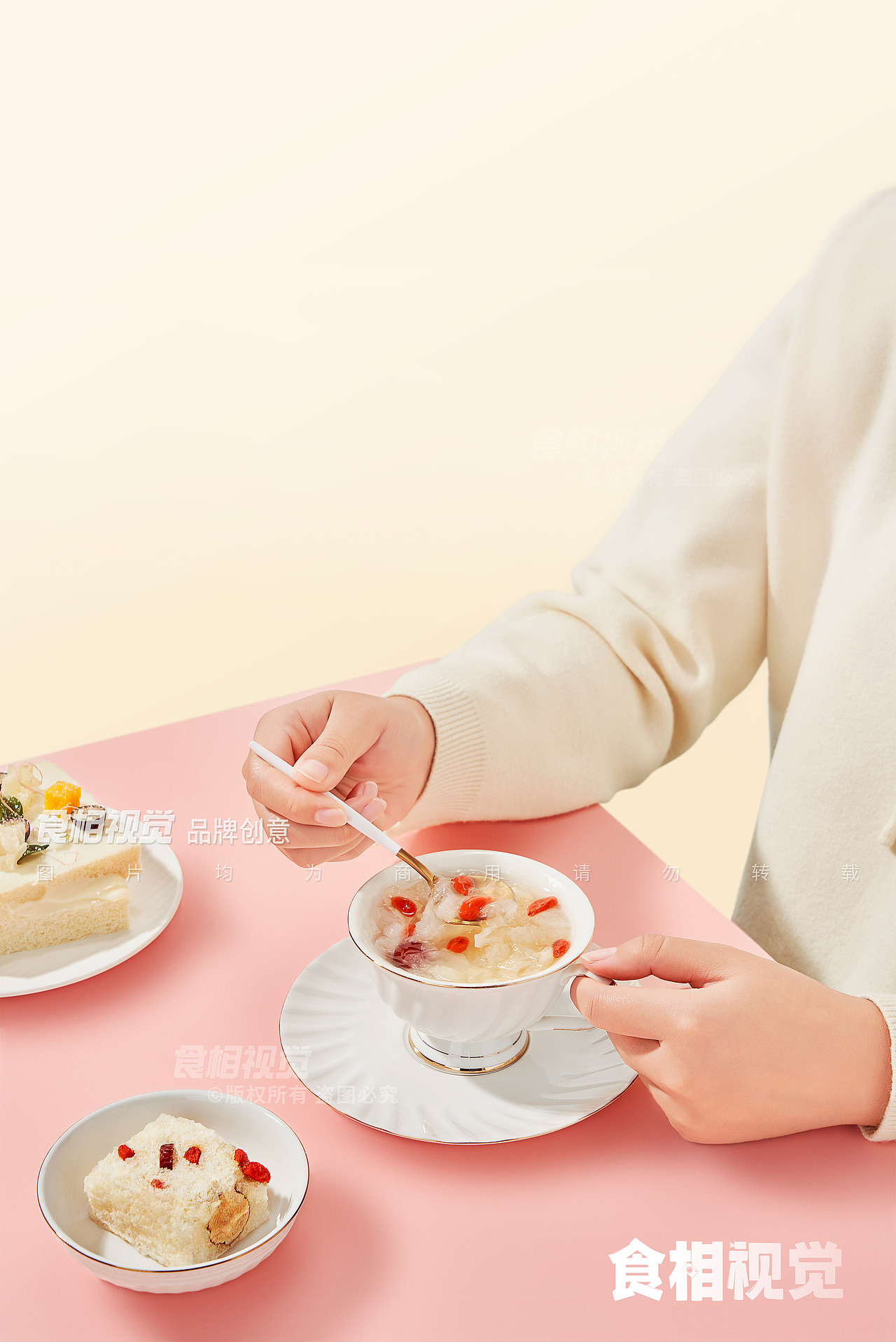 银耳拍摄｜美食摄影 速食产品红枣枸杞银耳汤X食相视觉（图ZMzk4Njg1Nzg4） - 美食摄影 - 站酷设计师食相视觉原创素材 - 站酷ZCOOL