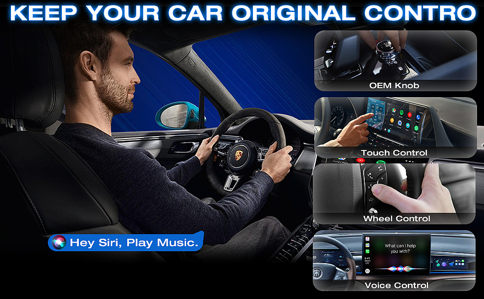 亚马逊-carplay盒子有线转无线2in1车载互联转换器