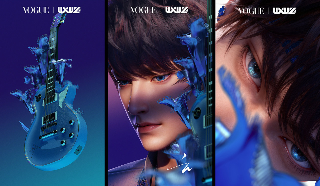 VOGUE x WXWZ 摇滚与繁花 | 时尚视觉大片（图ZMzk4Njg2NjEy） - 海报 - 站酷设计师火火楽原创素材 - 站酷ZCOOL
