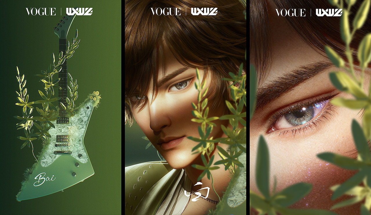 VOGUE x WXWZ 摇滚与繁花 | 时尚视觉大片（图ZMzk4Njg2NjIw） - 海报 - 站酷设计师火火楽原创素材 - 站酷ZCOOL