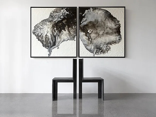 平行艺术｜黑白抽象水墨画分享~