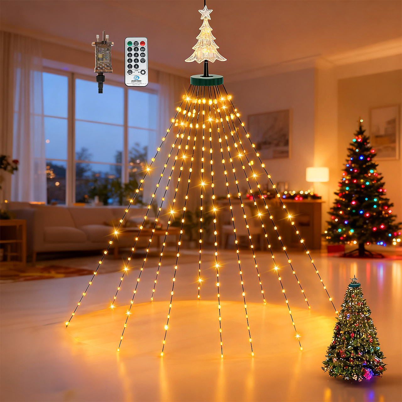 圣诞树灯亚马逊主副图A+（图ZMzk4NzA3MzA4） - 其他平面 - 站酷设计师Z737213550原创素材 - 站酷ZCOOL