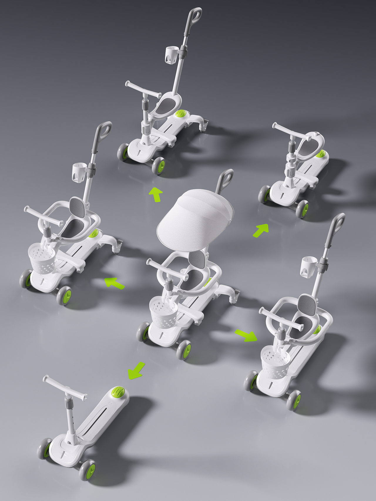 儿童滑板车动画（图ZMzk4NzA4MDM2） - 动画/影视 - 站酷设计师kaixinn原创素材 - 站酷ZCOOL