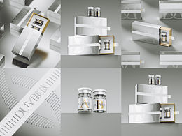 银白奢金：高端安瓶套盒包装设计