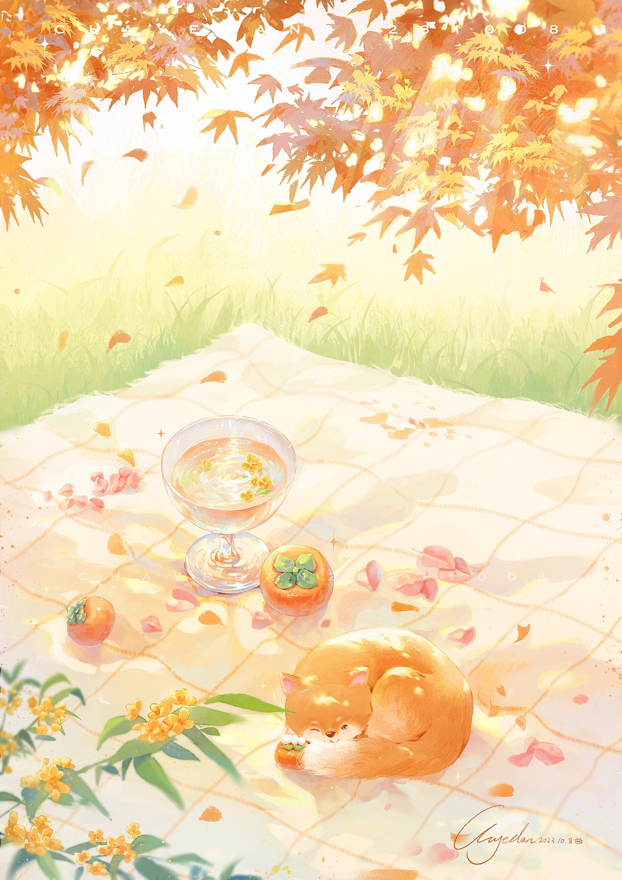 10月去往秋天（图ZMzk4NzEyMTA4） - 艺术插画 - 站酷设计师茶叶蛋有点烫原创素材 - 站酷ZCOOL