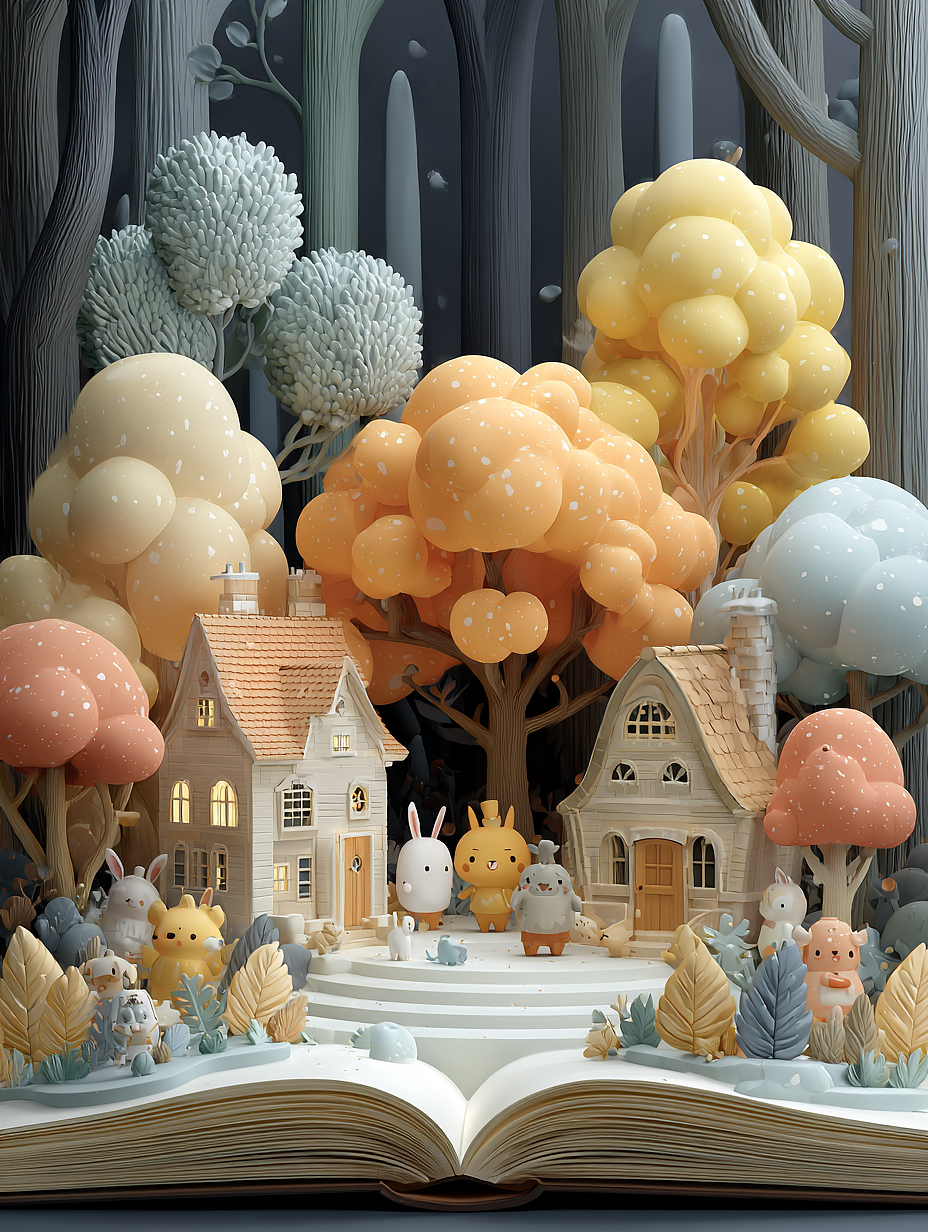 一组可爱的蘑菇动物之家（图ZMzk4NzE3ODk2） - AI作品 - 站酷设计师ocp_123原创素材 - 站酷ZCOOL