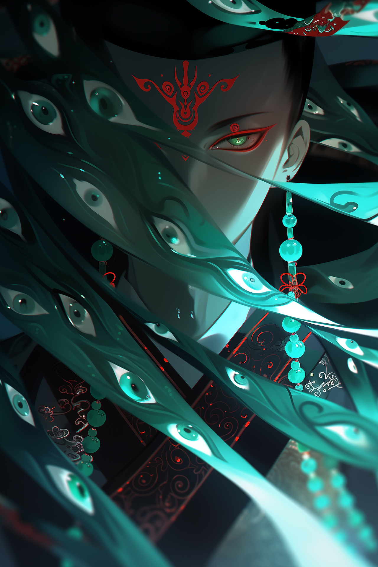 玄幻数字艺术丨青光碧瞳