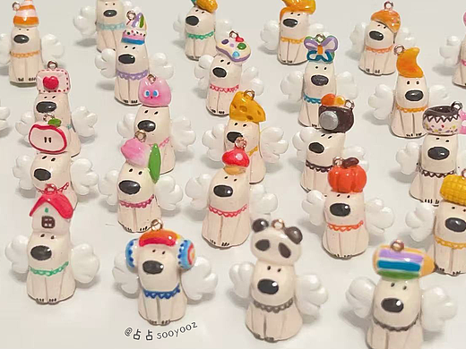 原创粘土手作 | 当我捏了几百只狗