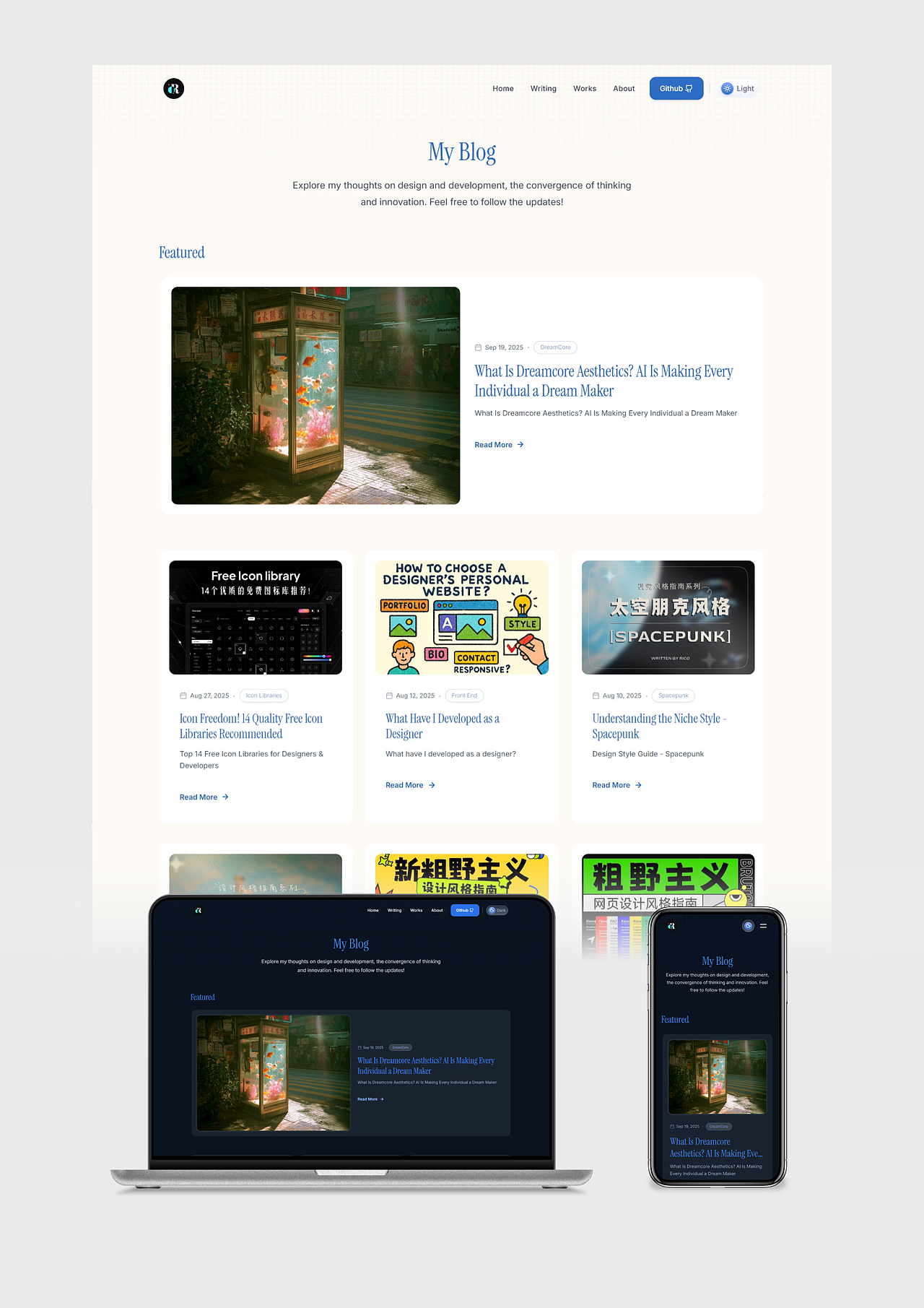 设计师的作品集网站