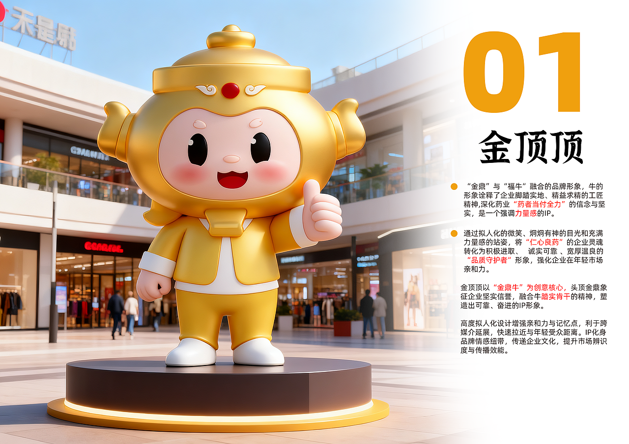 九芝堂金鼎药业企业ip设计提案A