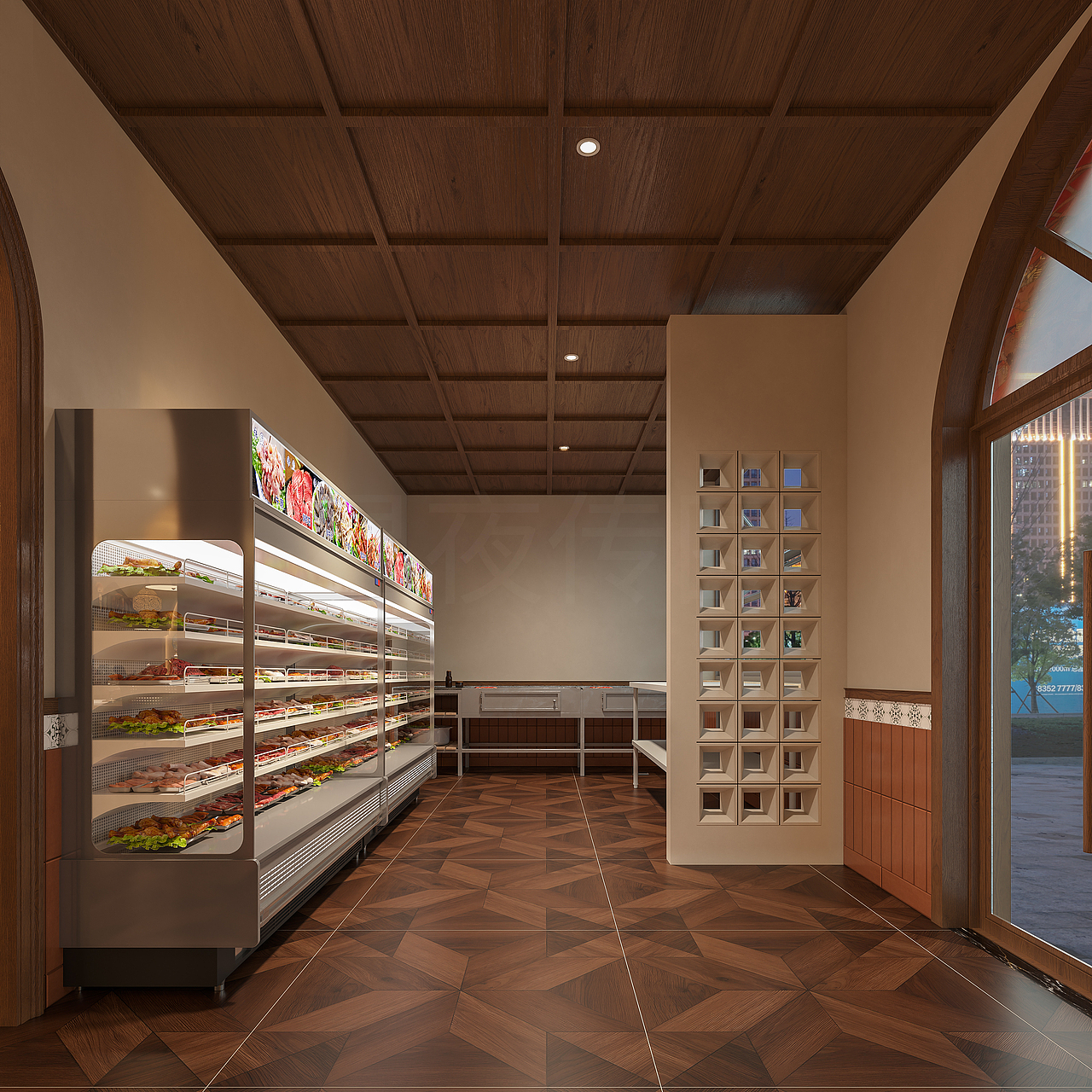 民族风餐厅效果图