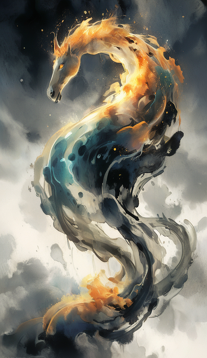 水墨幻境:以梦为马