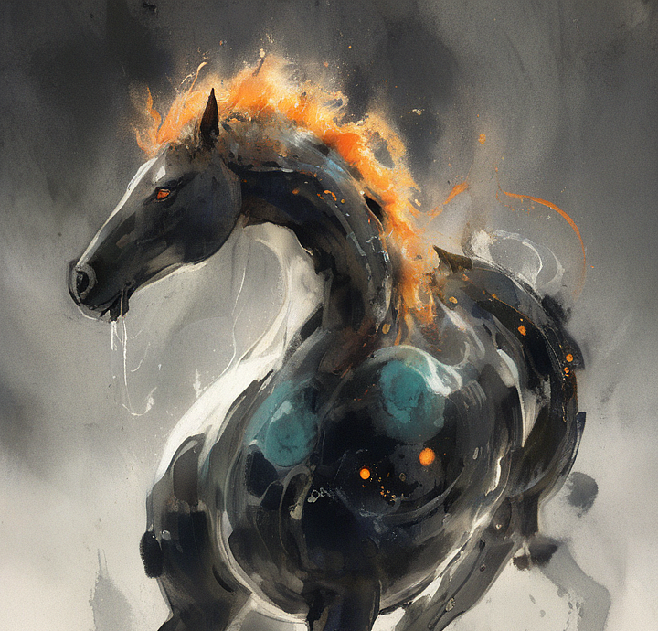 水墨幻境:以梦为马