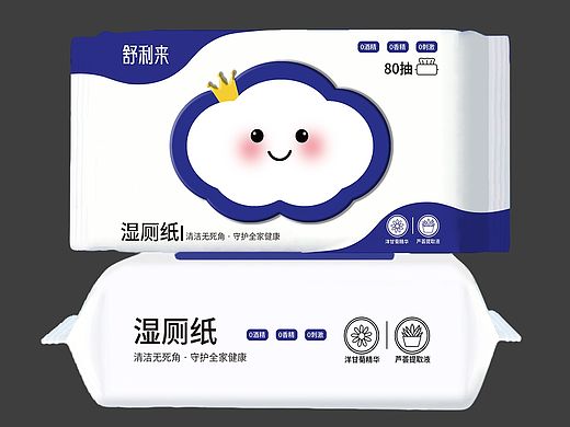 湿厕巾日用品袋装包装设计