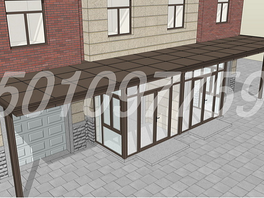 铝扣板雨棚设计效果图