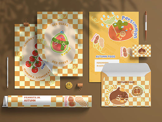 ✨超可爱的秋季食物🌰｜原创文创图案