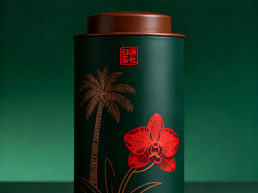 东南亚风情茶业罐