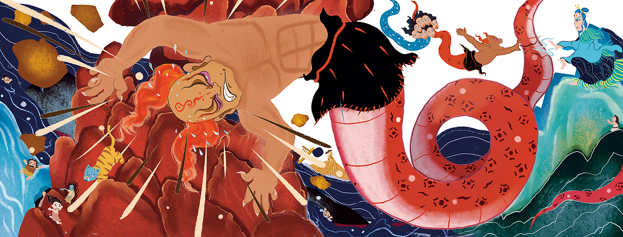 共工怒触不周山
