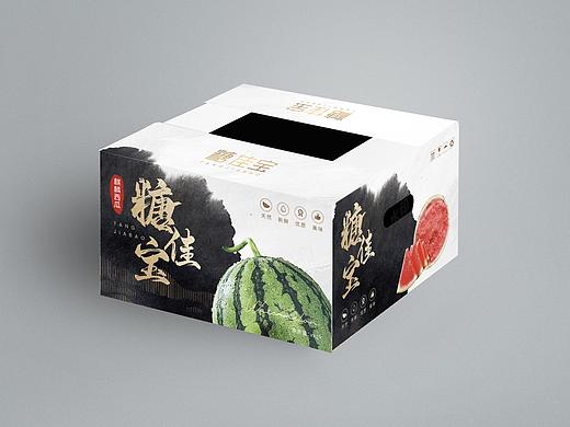 西瓜水果外盒包装设计