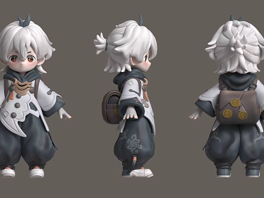 卡通角色建模渲染