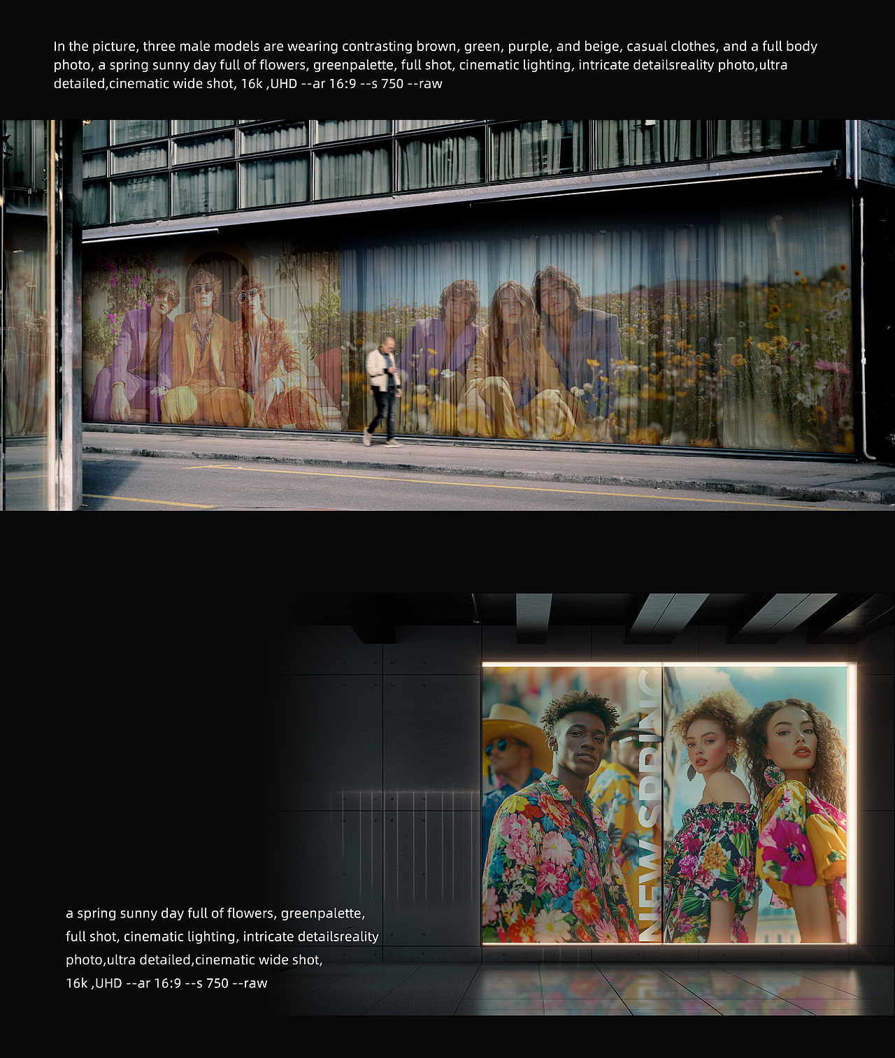 AIGC｜服装模特户外广告（图ZMzk4Nzk0NDU2） - 海报 - 站酷设计师Nico晴大侠原创素材 - 站酷ZCOOL