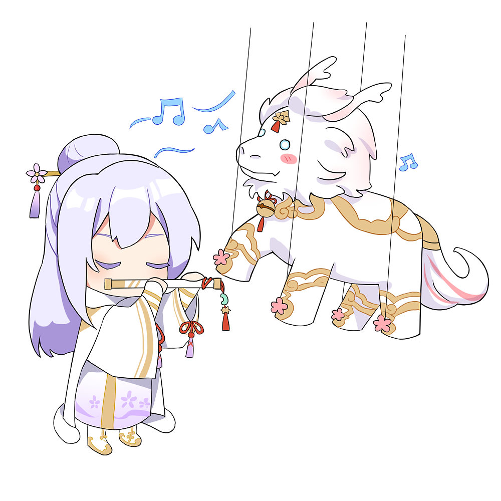 给某游戏宣传画的Q版插画