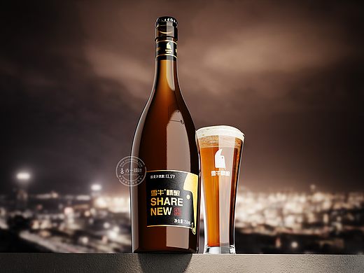 雪牛精酿啤酒品牌全案包装设计，精酿啤酒标志包装设计