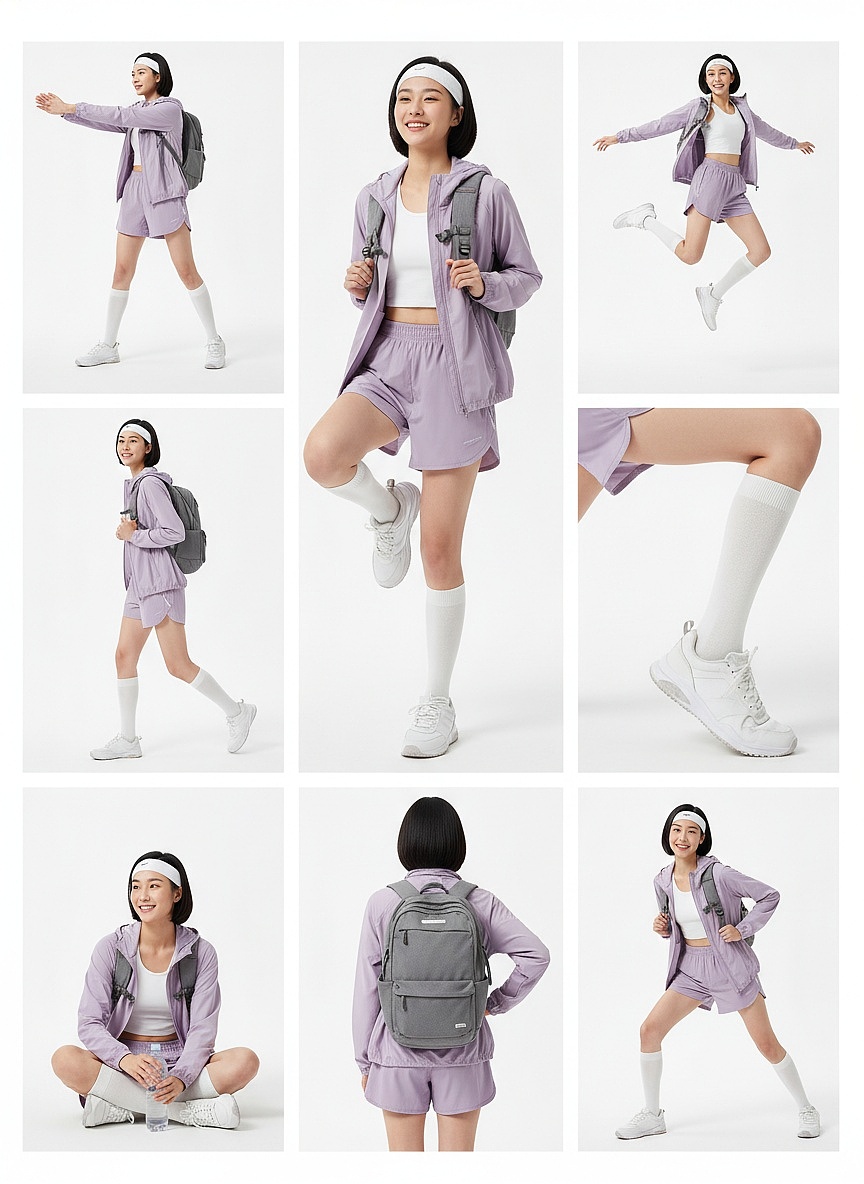 ✨懒人狂喜！拍照排版 AI 十秒搞定，运动女孩。（图ZMzk4ODExNzky） - 其他服装 - 站酷设计师Damon大表哥原创素材 - 站酷ZCOOL