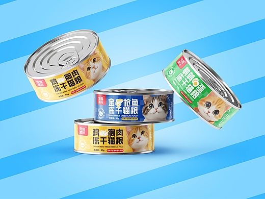 宠物猫罐头包装设计×宠趣星际×原创作品