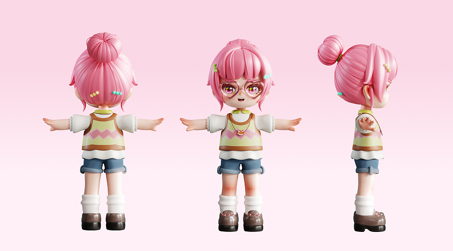 原创潮玩IP-新角色萌主驾到！！！（图ZMzk4ODI3MDg0） - 人物/生物 - 站酷设计师三维设计小雪原创素材 - 站酷ZCOOL