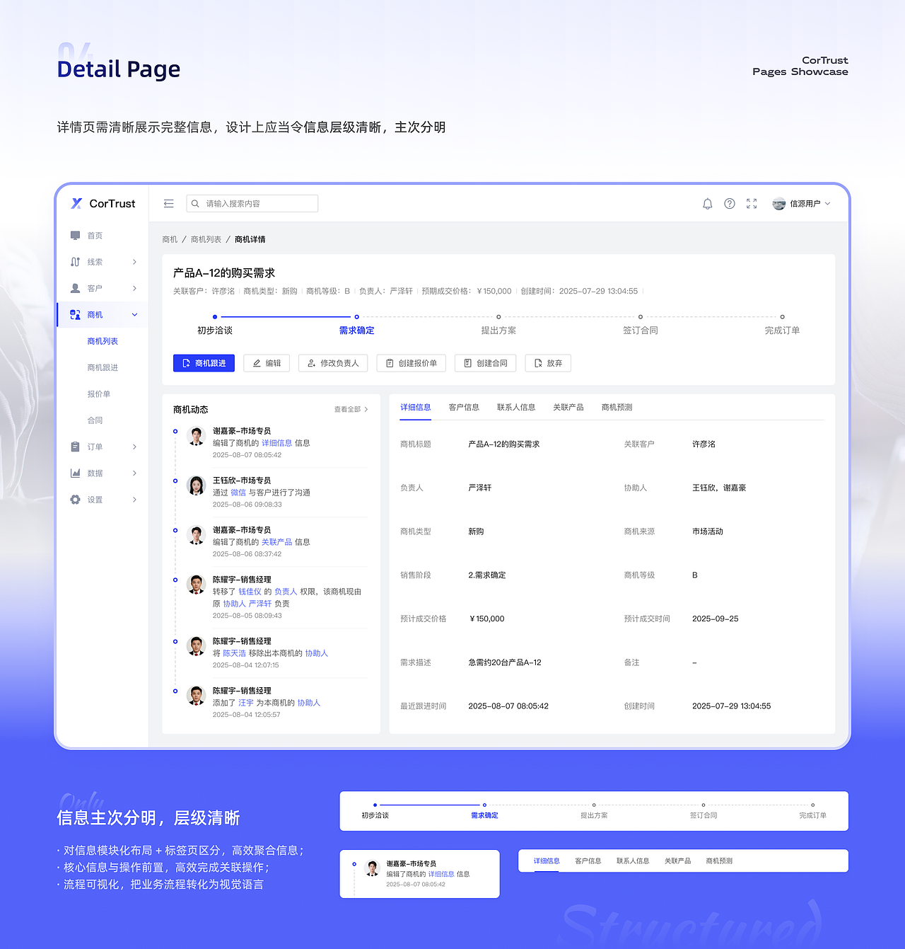 信源CRM UI设计（图ZMzk4ODI4NzI4） - 软件界面 - 站酷设计师PixelBoat原创素材 - 站酷ZCOOL