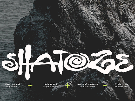 潮流复古朋克音乐节文创海报封面标题手写涂鸦英文字体