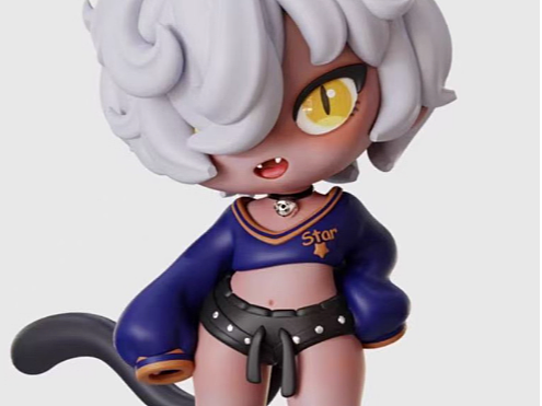 卡通角色建模渲染