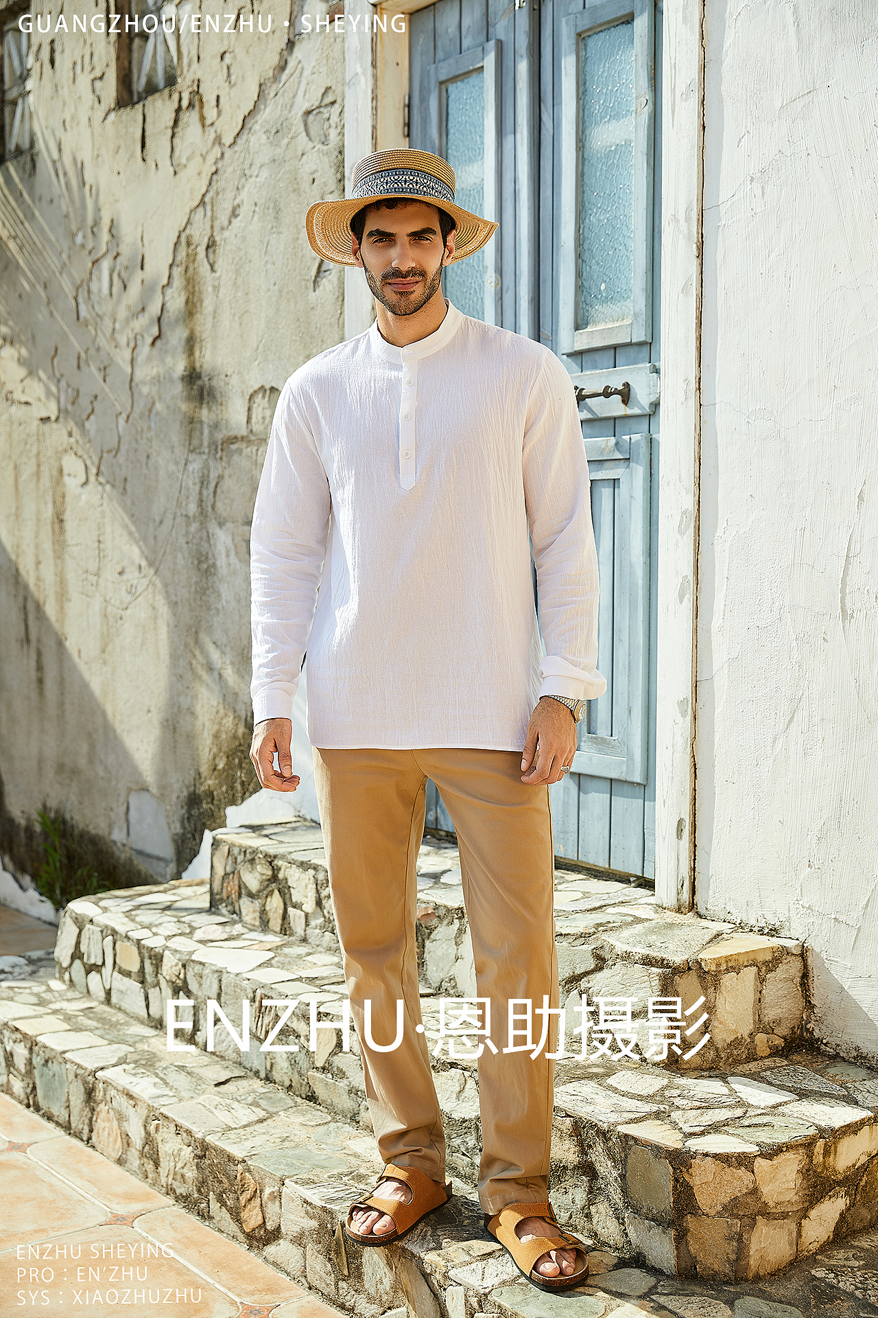 男装跨境电商外模拍摄服装摄影