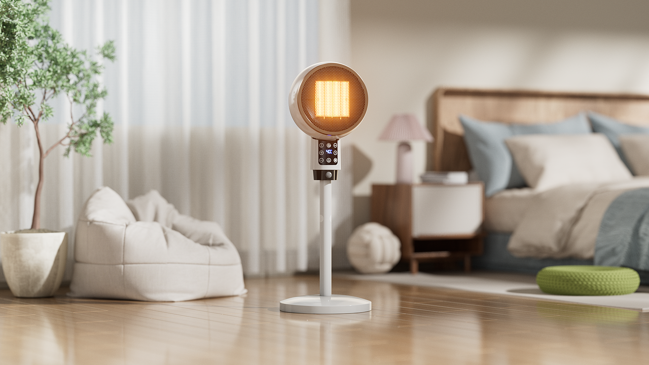 暖风机C4D产品三维动画 跨境电商亚马逊产品视频