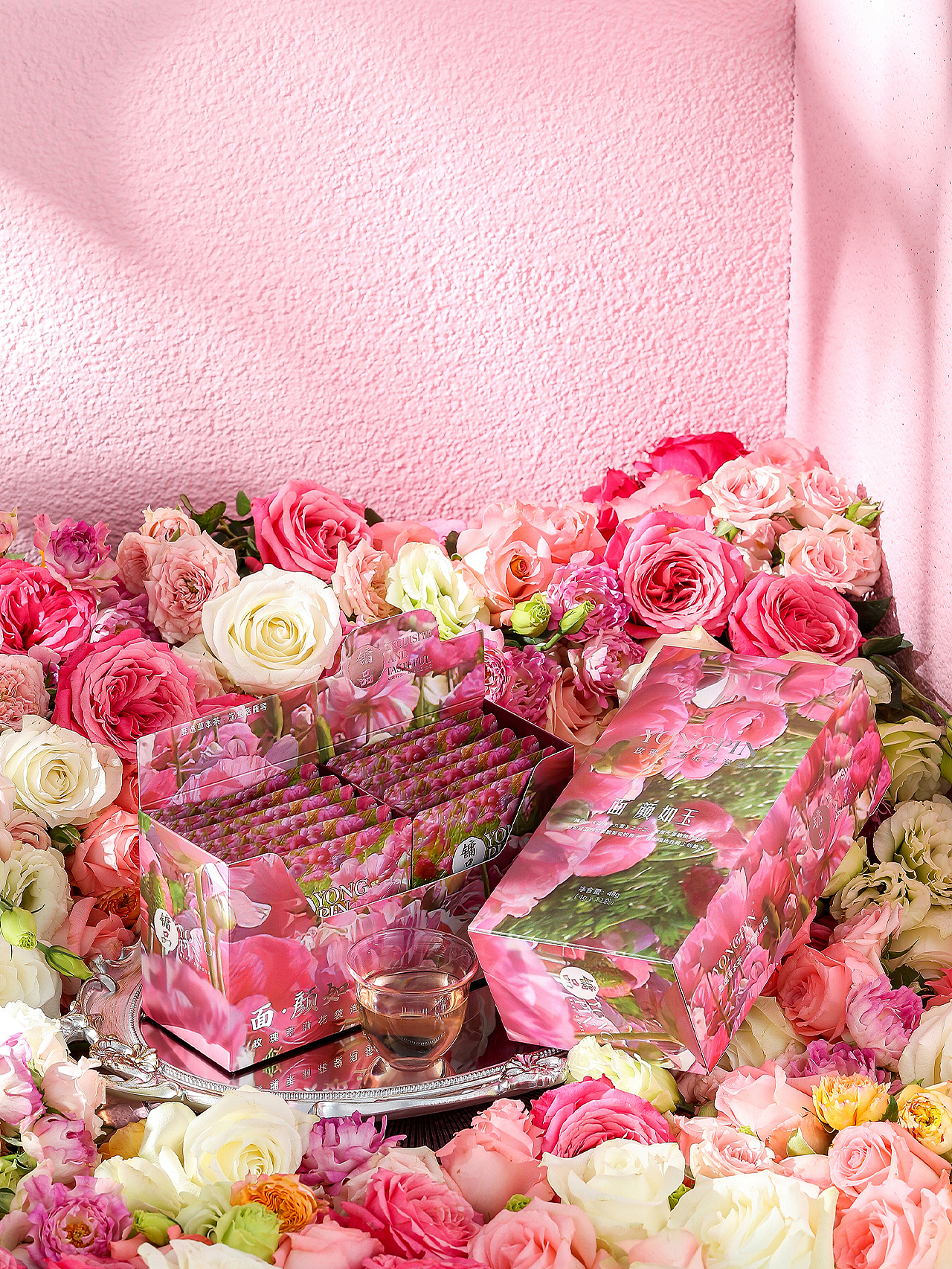 茶叶鲜花场景图产品摄影定制拍摄