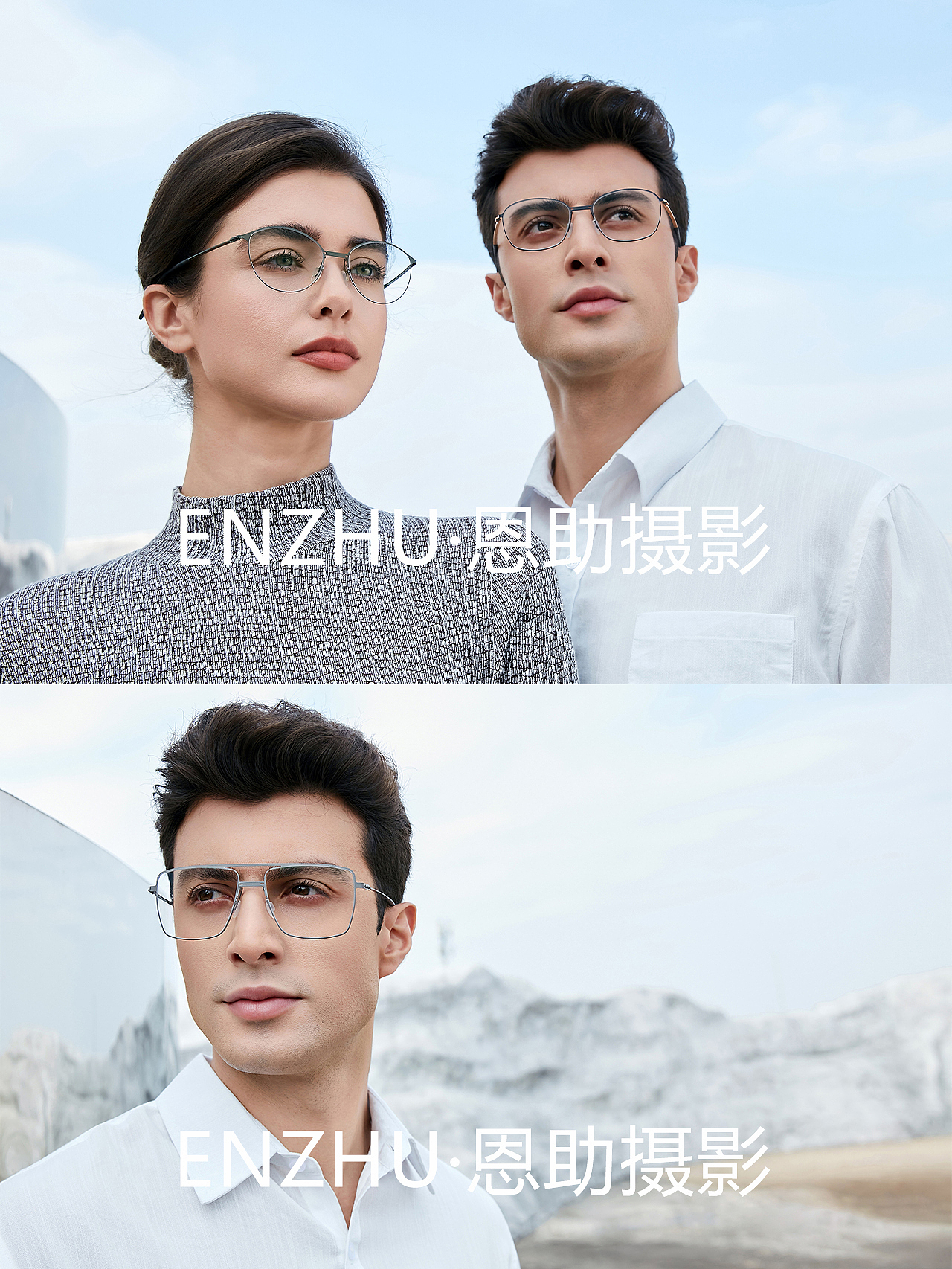 眼镜外模拍摄服装跨境摄影