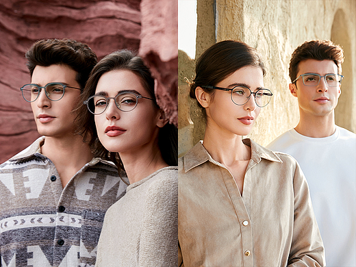 眼镜外模拍摄服装跨境摄影