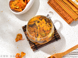 中药材花茶金莲花拍摄|电商产品美食摄影|×郑州密斯杨
