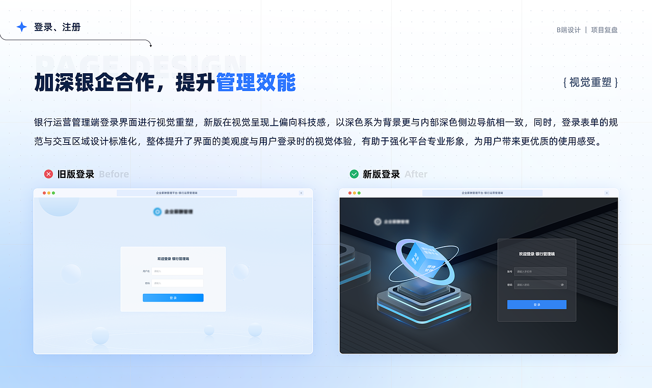 设计复盘|银行运营管理平台