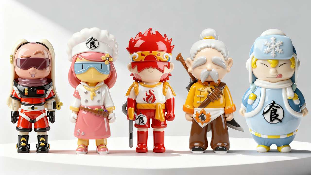 一些早前设计的潮玩角色