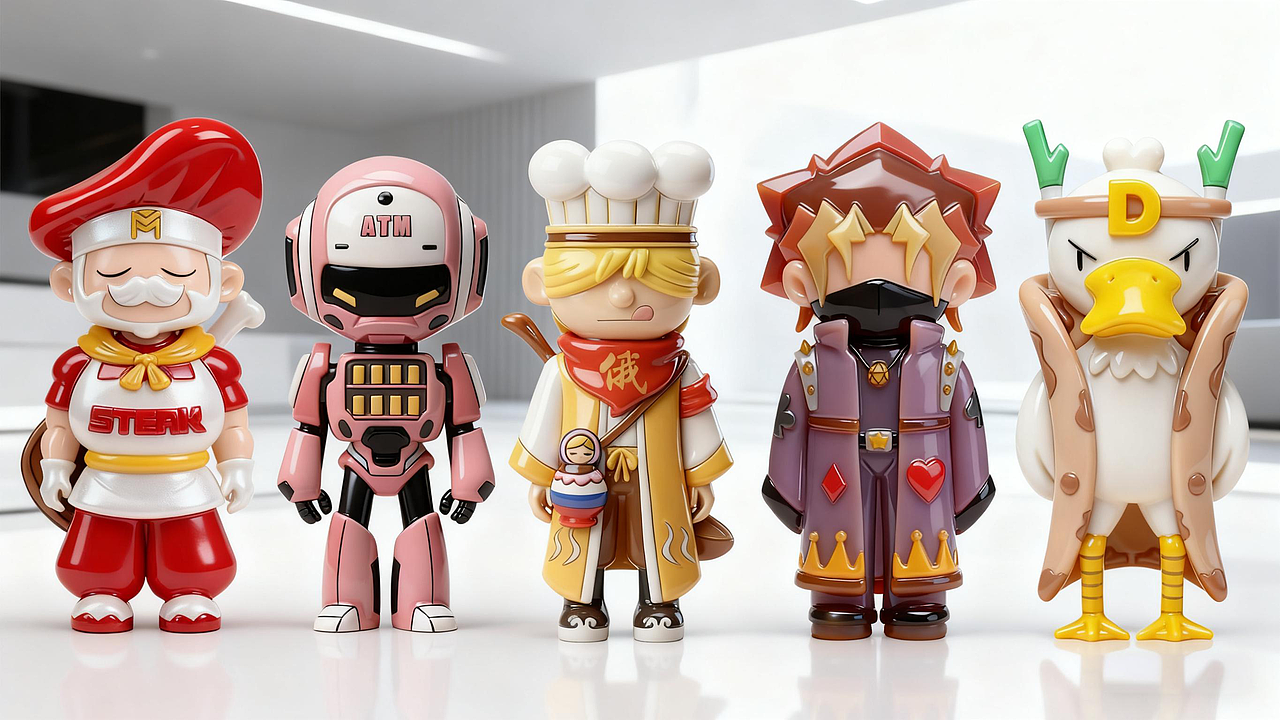 一些早前设计的潮玩角色