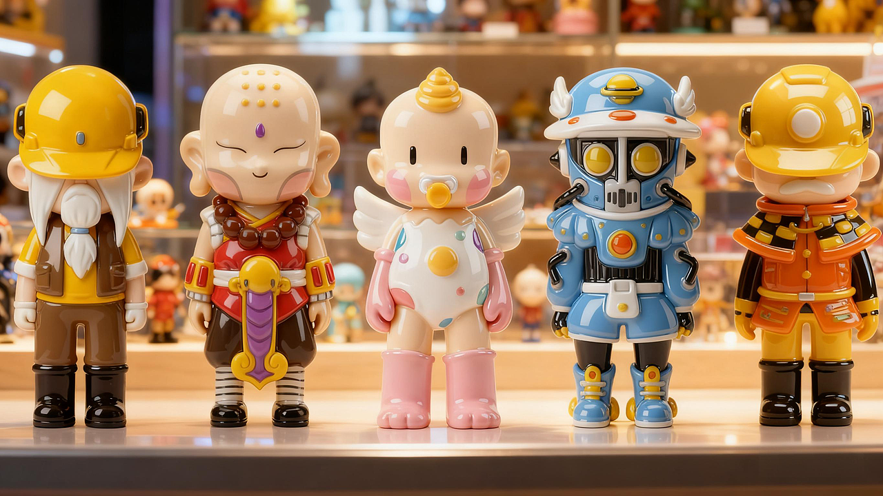 一些早前设计的潮玩角色