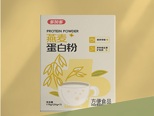 燕麦蛋白粉乳粉食品包装设计