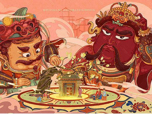 原创插画丨门神系列合集