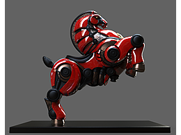 可动潮玩设计·····机械马（开模打样中）