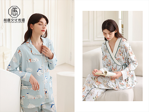 家居服 睡衣拍摄 服饰拍摄 模特图