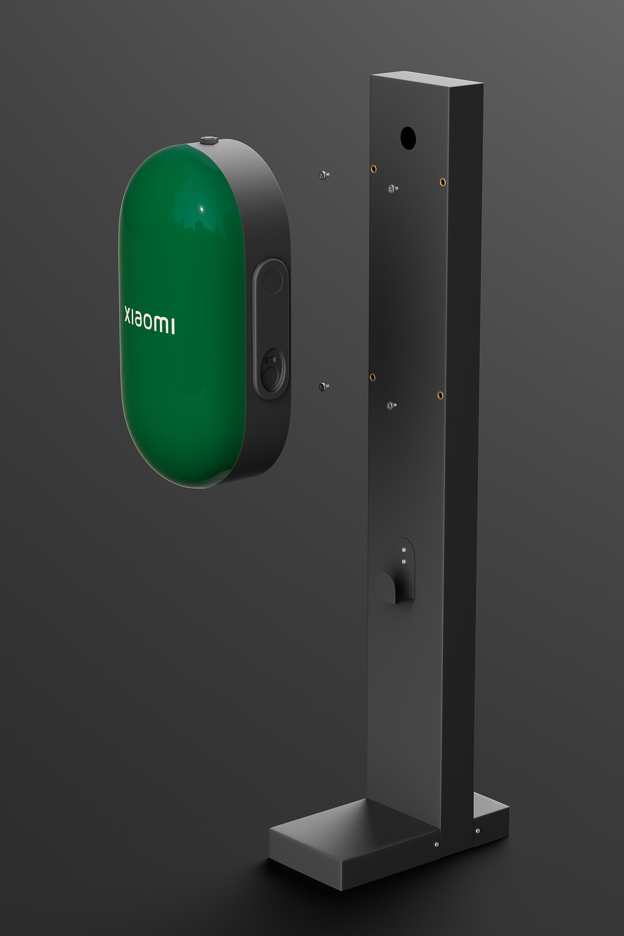 小米充电桩立柱【建模+渲染+详情页】