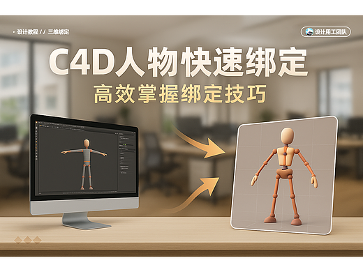 C4D人物快速绑定