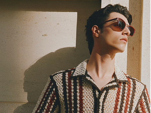 一组眼镜产品的外景